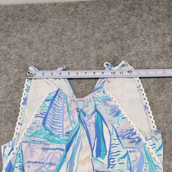 Lilly Pulitzer Women S Small Gianni Romper Light Lilac Aboat Time Sailboat Dress - Picture 7 of 16